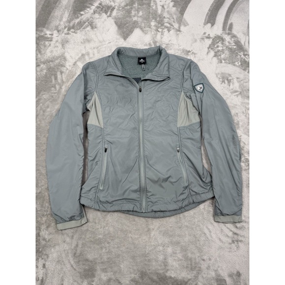 Kuhl Jackets & Blazers - Kuhl The One Jacket Womens XS Gray‎ Full Zip Insulated Light Fleece Hiking Trail
